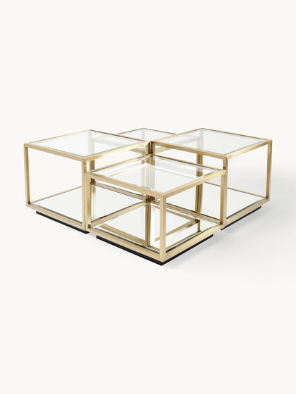 Westwing Set de mesas de centro Luigi 4 uds