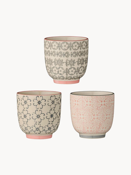 Westwing Set de tazas de café Cécile 3 pzas