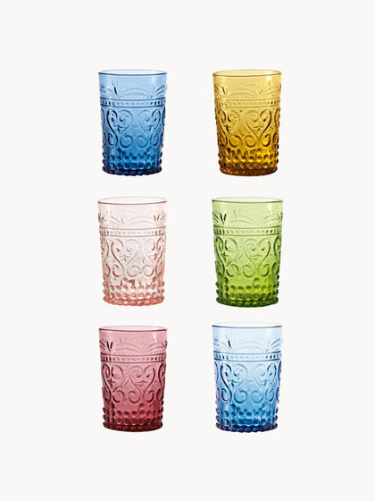 Westwing Set de vasos artesanales Provenzale 6 uds