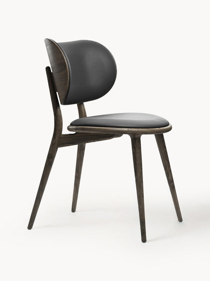 Westwing Silla artesanal de cuero y madera Rock