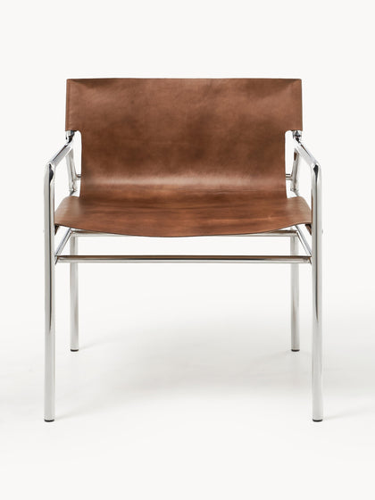 Westwing Silla Con Reposabrazos De Cuero Dion