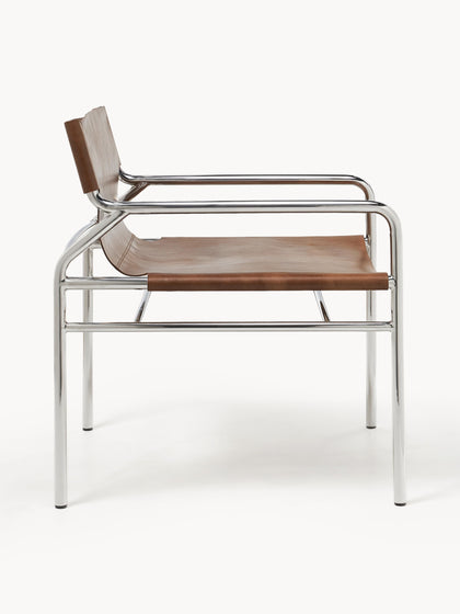 Westwing Silla Con Reposabrazos De Cuero Dion