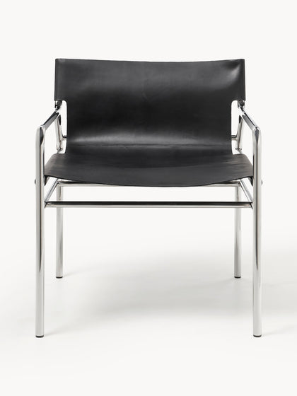 Westwing Silla Con Reposabrazos De Cuero Dion