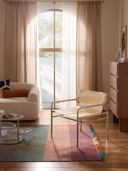 Westwing Silla Con Reposabrazos De Cuero Dion