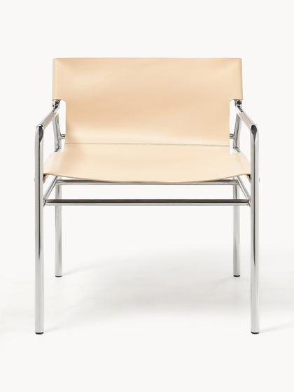 Westwing Silla Con Reposabrazos De Cuero Dion