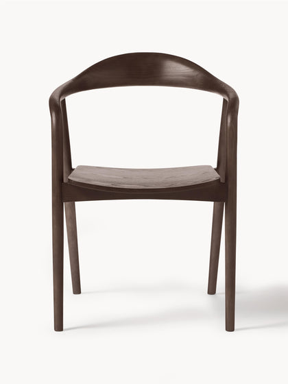 Westwing Silla Con Reposabrazos De Madera Angelina