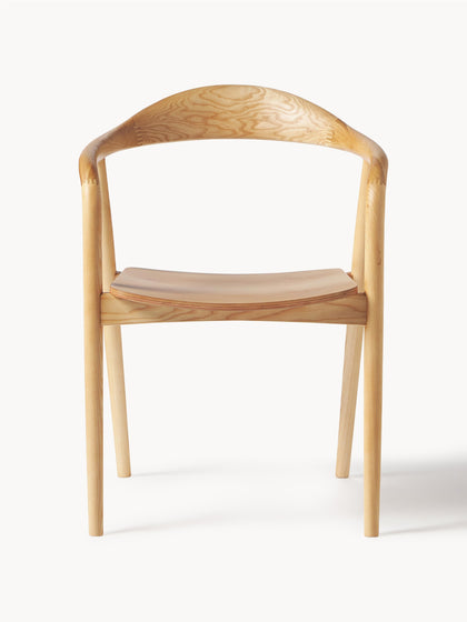 Westwing Silla Con Reposabrazos De Madera Angelina