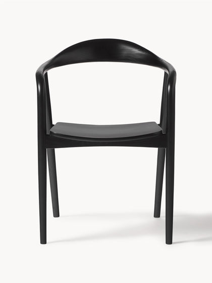 Westwing Silla Con Reposabrazos De Madera Angelina