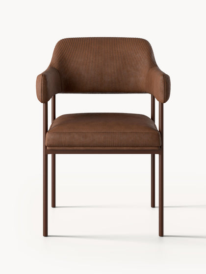 Westwing Silla Con Reposabrazos De Pana Zoe