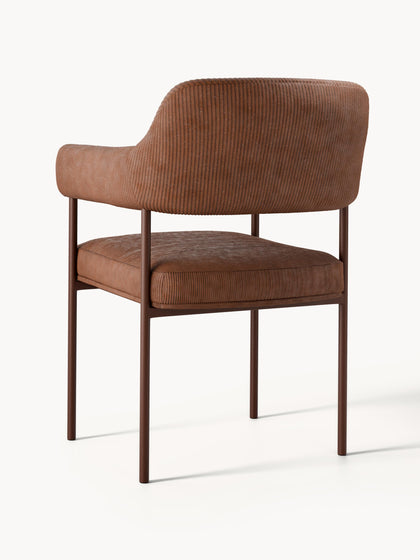 Westwing Silla Con Reposabrazos De Pana Zoe