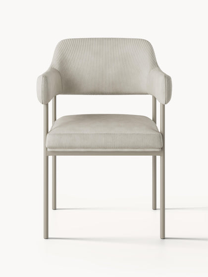 Westwing Silla Con Reposabrazos De Pana Zoe