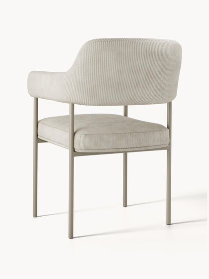 Westwing Silla Con Reposabrazos De Pana Zoe