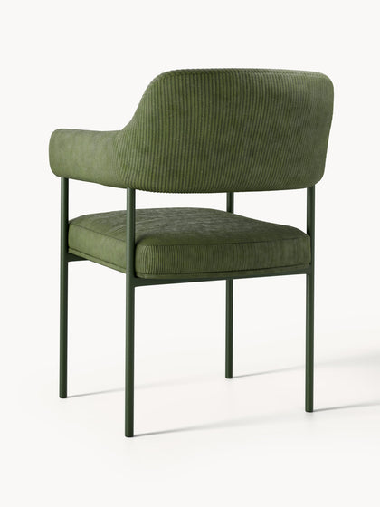 Westwing Silla Con Reposabrazos De Pana Zoe