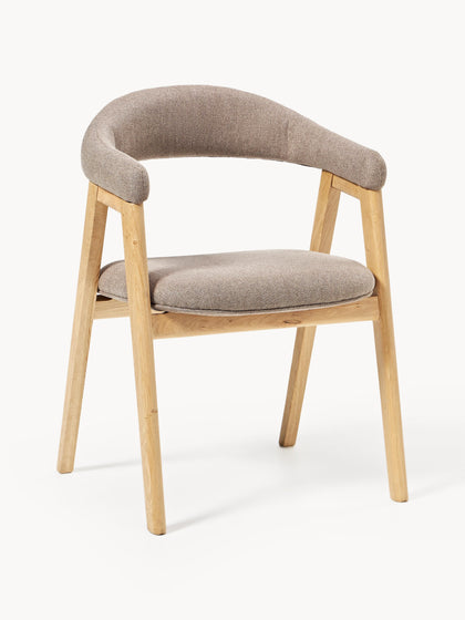 Westwing Silla con reposabrazos tapizada Nik