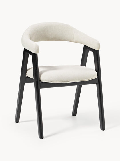 Westwing Silla con reposabrazos tapizada Nik