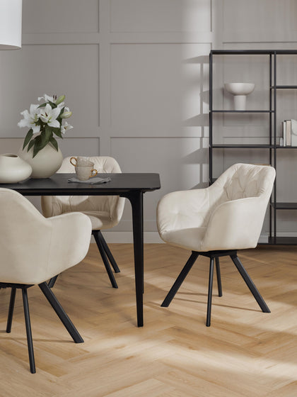 Westwing Silla Con Repozabrazos De Terciopelo Lola