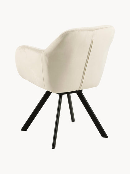 Westwing Silla Con Repozabrazos De Terciopelo Lola