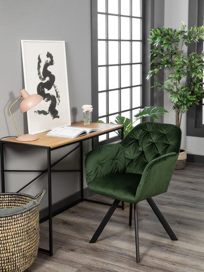 Westwing Silla Con Repozabrazos De Terciopelo Lola