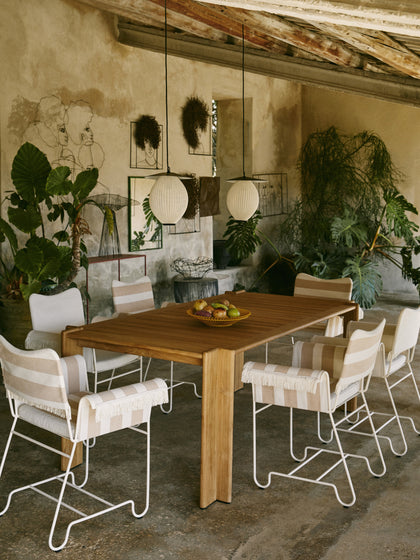 Westwing Silla De Jardín Con Flecos Tropique