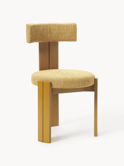 Westwing Silla de madera tapizada Katya