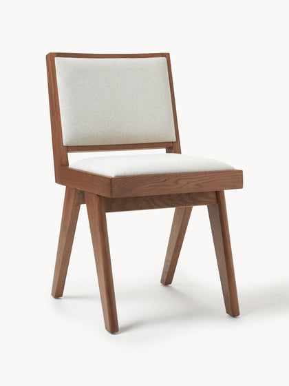 Westwing Silla de madera tapizada Sissi