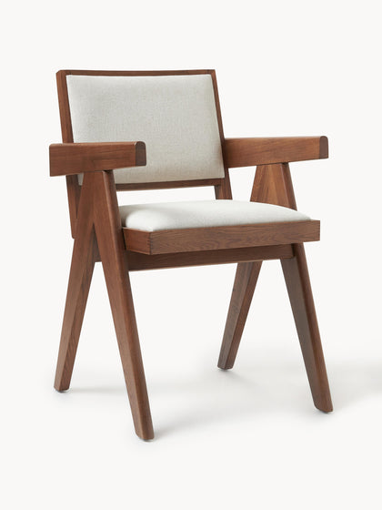 Westwing Silla tapizada con reposabrazos Sissi