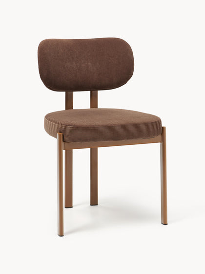 Westwing Silla tapizada de pana Adrien