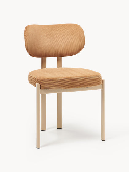 Westwing Silla tapizada de pana Adrien