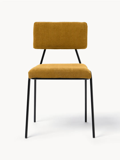 Westwing Silla Tapizada En Pana Mats 2 uds