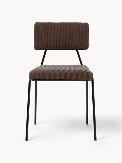 Westwing Silla Tapizada En Pana Mats 2 uds