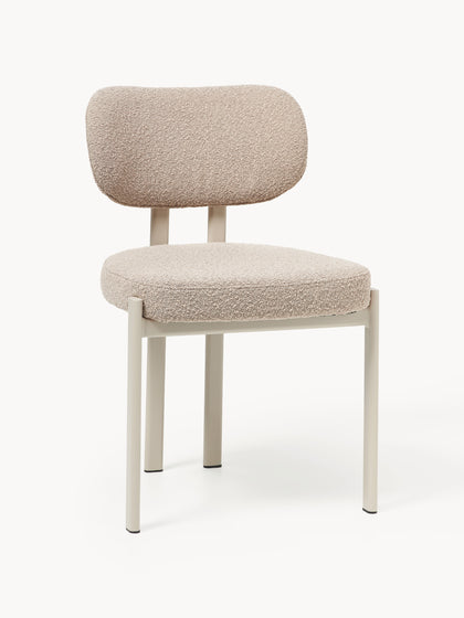 Westwing Silla tapizada en tejido bouclé Adrien