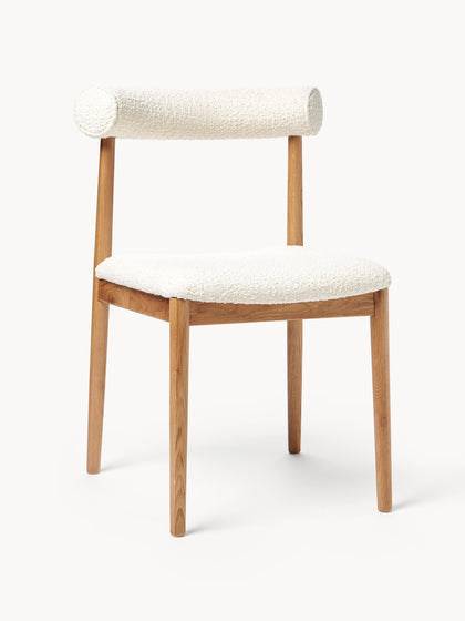 Westwing Silla tapizada en tejido bouclé Diego