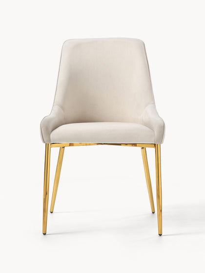 Westwing Silla Tapizada En Terciopelo Ava