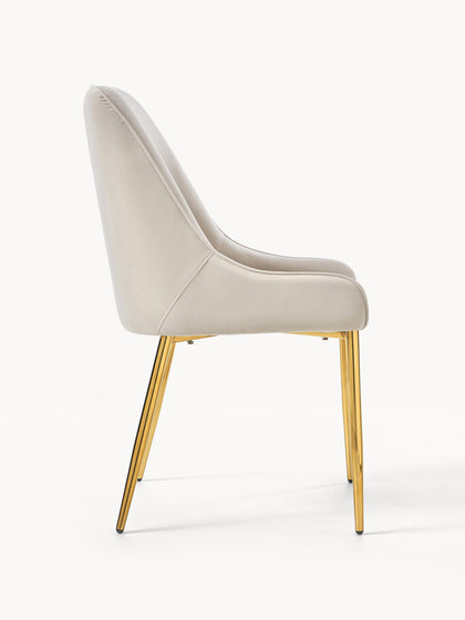 Westwing Silla Tapizada En Terciopelo Ava