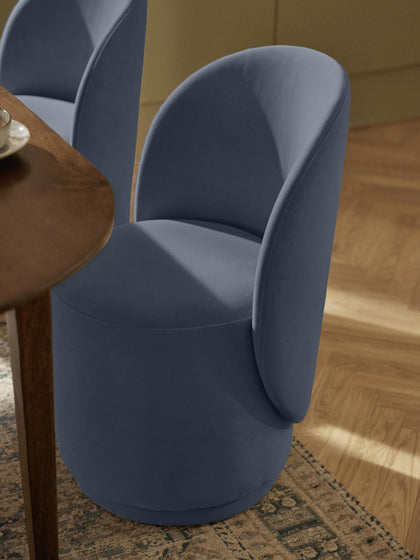 Westwing Silla Tapizada En Terciopelo Zeyno