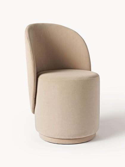 Westwing Silla tapizada en terciopelo Zeyno