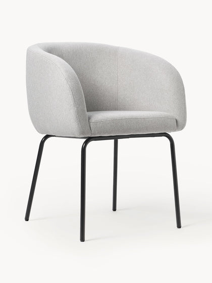 Westwing Sillas con reposabrazos Alani 2 uds