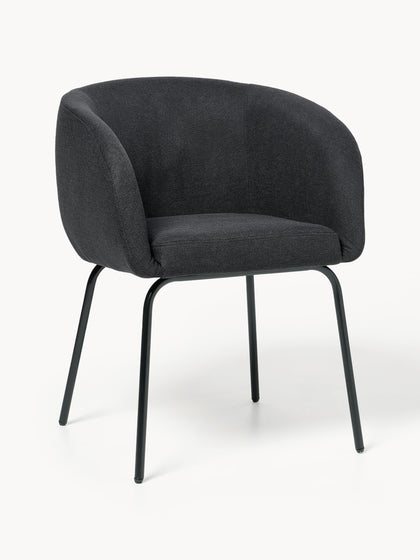 Westwing Sillas con reposabrazos Alani 2 uds