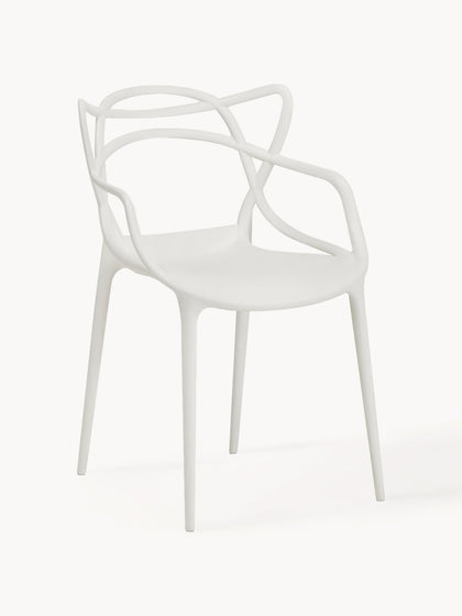 Westwing Sillas con reposabrazos Masters 2 uds