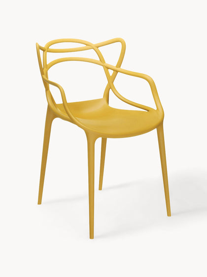 Westwing Sillas con reposabrazos Masters 2 uds