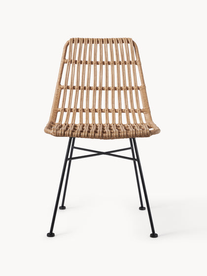 Westwing Sillas De Ratán Costa 2 uds