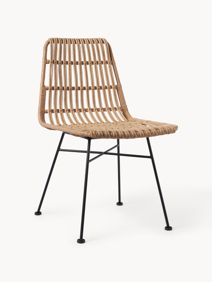 Westwing Sillas De Ratán Costa 2 uds