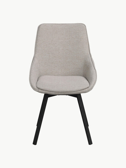 Westwing Sillas Giratorias Tapizadas Alison 2 Uds