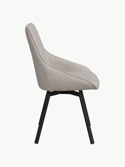 Westwing Sillas Giratorias Tapizadas Alison 2 Uds