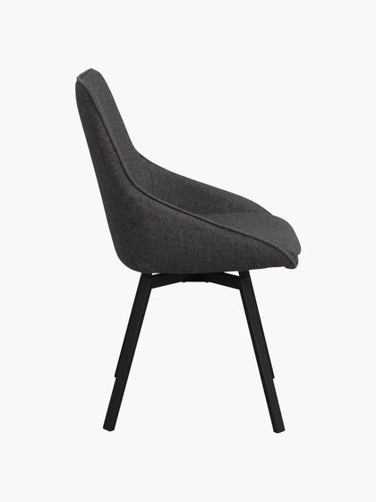 Westwing Sillas Giratorias Tapizadas Alison 2 Uds