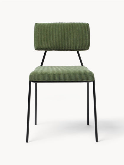 Westwing Sillas Tapizadas De Pana Mats 2 uds