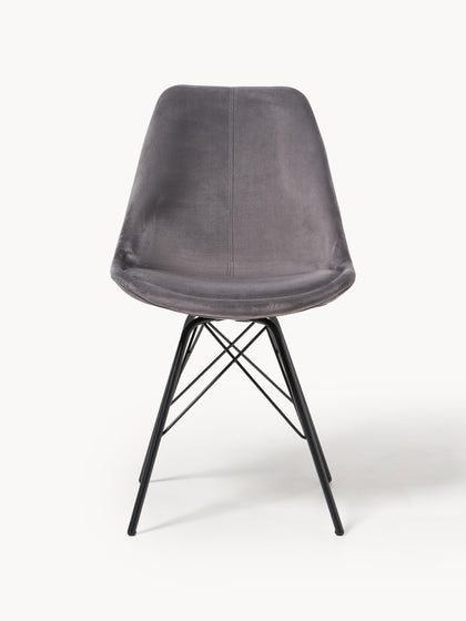 Westwing Sillas Tapizadas De Terciopelo Eris 2 uds