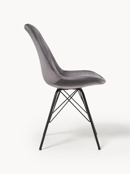 Westwing Sillas Tapizadas De Terciopelo Eris 2 uds