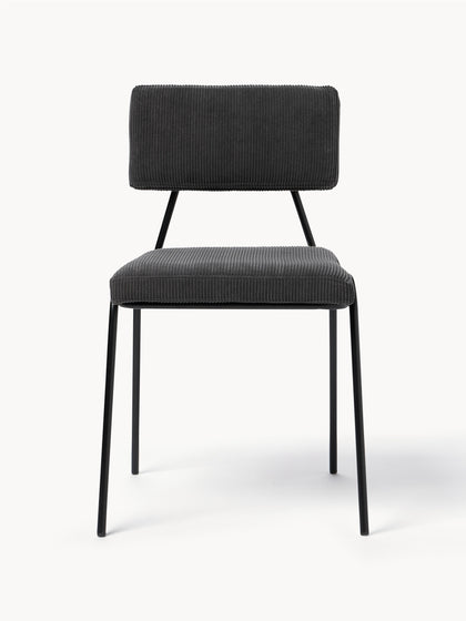 Westwing Sillas Tapizadas En Pana Mats 2 uds