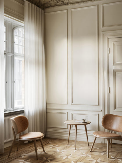 Westwing Sillón Artesanal De Cuero Y Madera Rocker